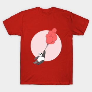 Panda Loves Balloons T-Shirt